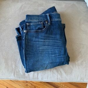 Slim Flare, Mia Mid Rise, Distressed Express Jeans
